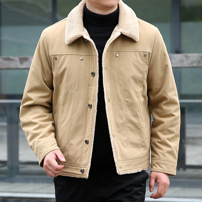 Herren Lässige Jacke mit Teddyfutter Echo Archiv