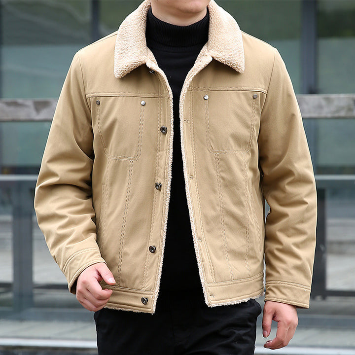 Herren Lässige Jacke mit Teddyfutter Echo Archiv
