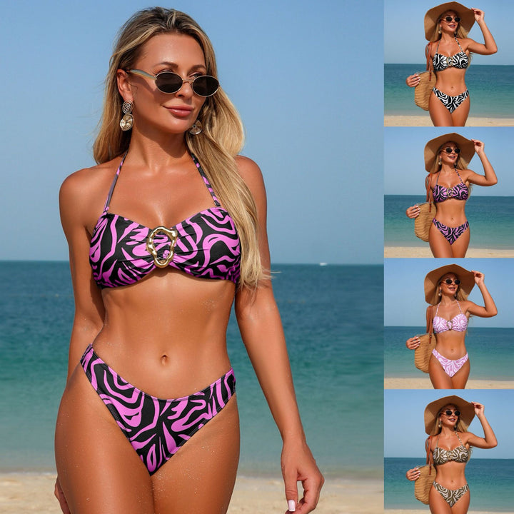Damen Triangel-Bikini mit modischem Ringdetails Echo Archiv