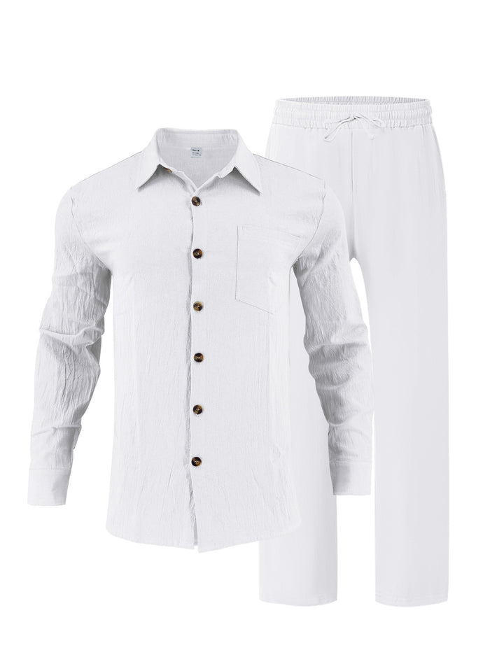 Herren elegante Hemd und Freizeithose Set Echoarchiv