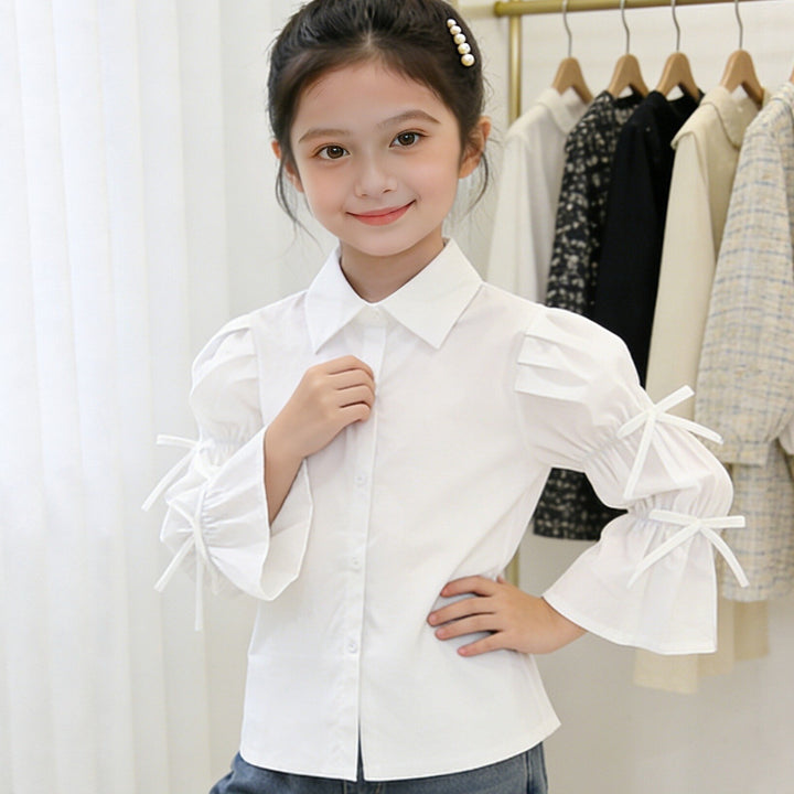 Mädchen Bluse mit kreativen Rüschendetails Echo Archiv
