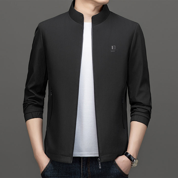 Herren Leichte Utility-Jacke mit hohem Kragen Echo Archiv