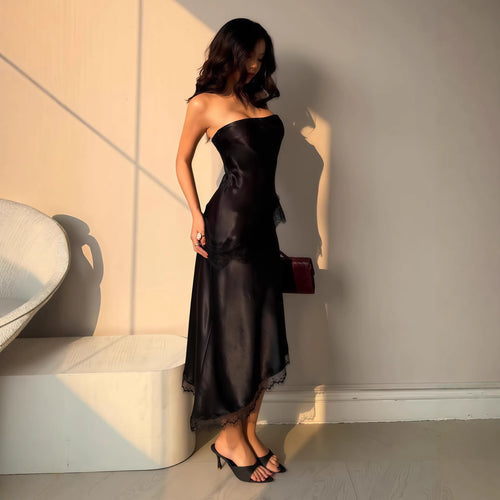 Damen Abendkleid mit Spitzenakzenten Echo Archiv