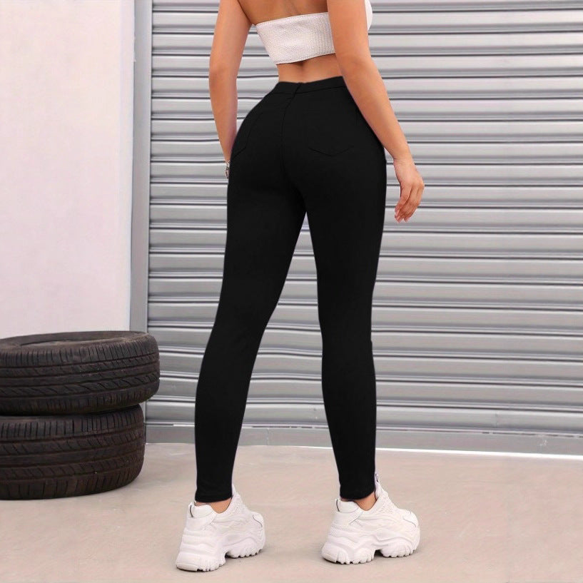 Damen Thermo-High-Waist-Fleece-Jeggings im Jeans-Look Echo Archiv
