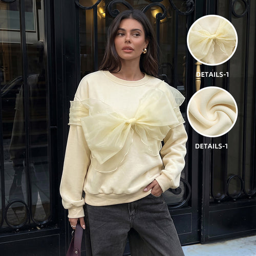 Damen Sweatshirt mit Statement-Schleife Echo Archiv