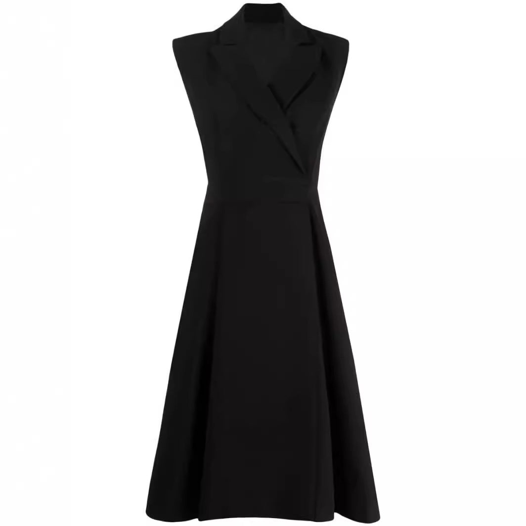 Damen Ärmeloses Blazerkleid mit tailliertem A‑Linien‑Schnitt Echoarchiv