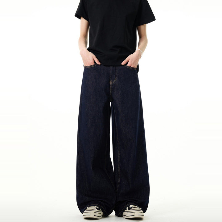 Damen Weit geschnittene Denim-Hose Echoarchiv