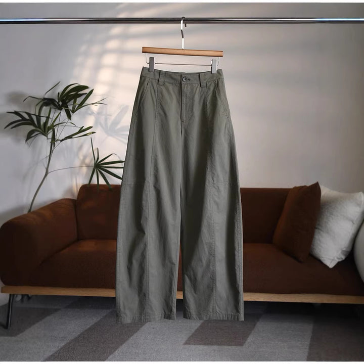 Damen Hoch taillierte Stoffhose Echoarchiv
