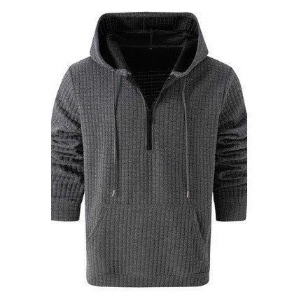 Herren lockerer Hoodie mit Reißverschluss und Kängurutasche Echoarchiv