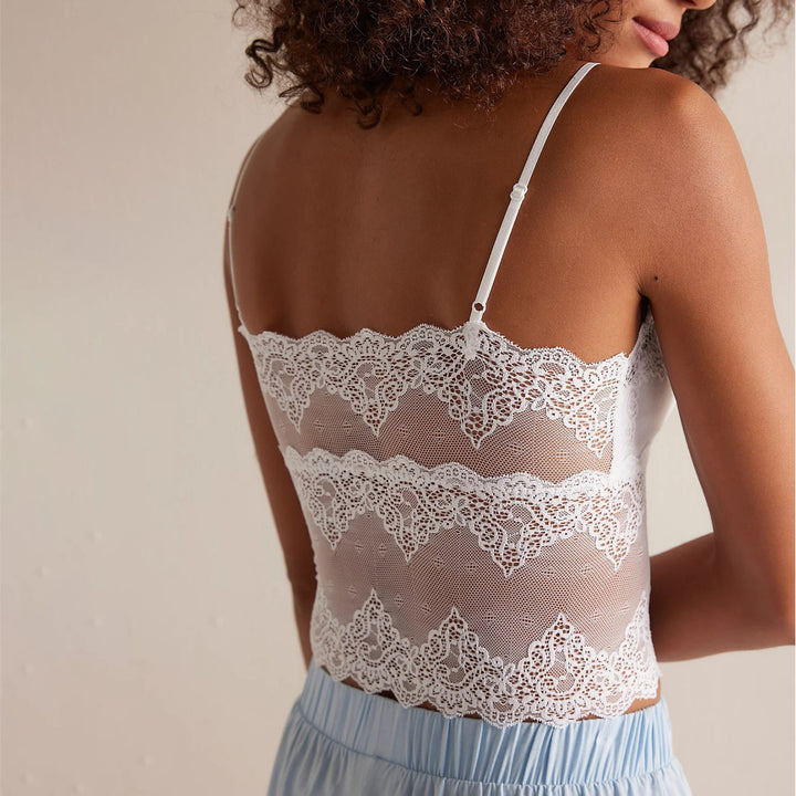 Damen Spitzen-Crop-Top und Shorts Set Echo Archiv
