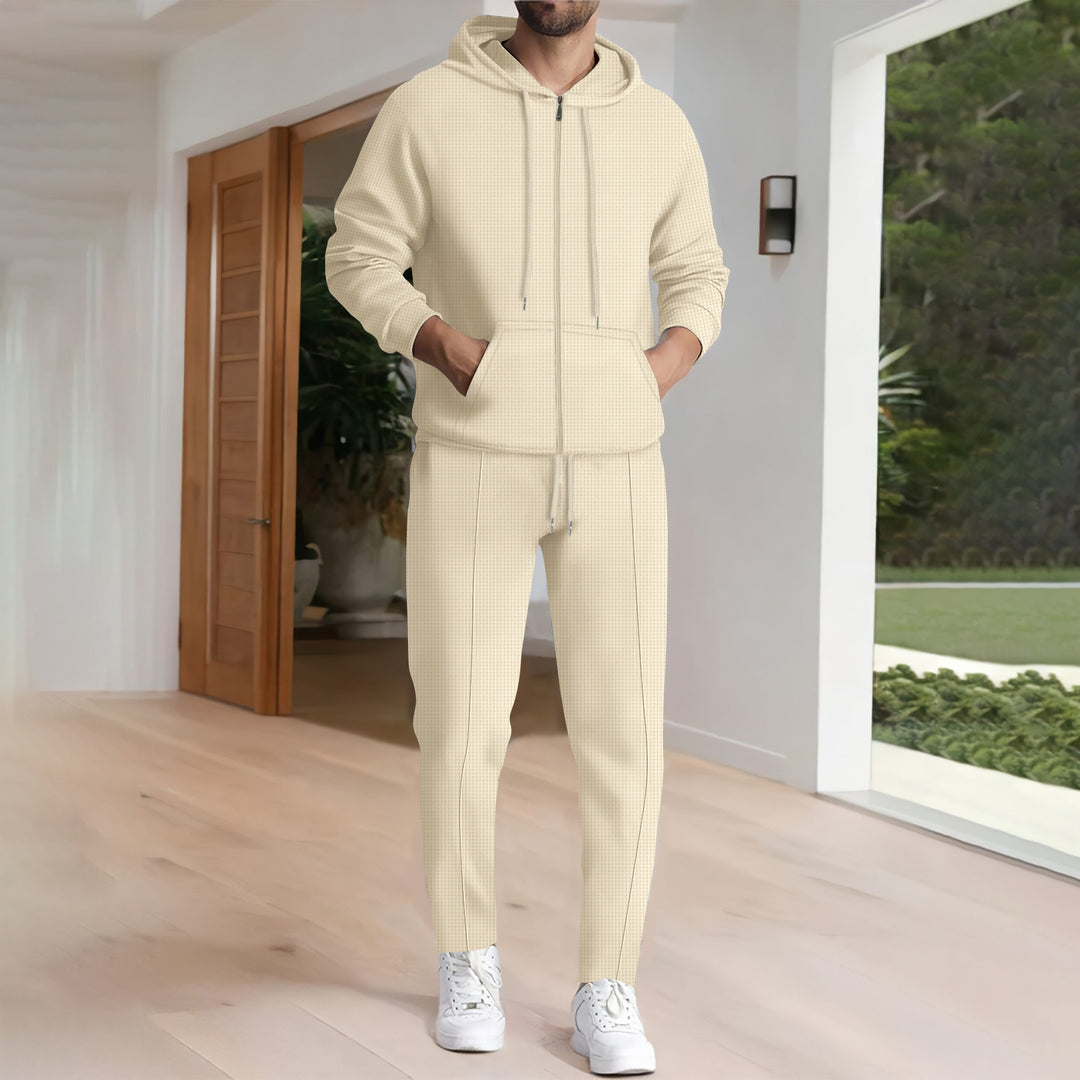 Herren Sportliches Hoodie- und Jogginganzug-Set mit modernem Design und praktischen Taschen Echoarchiv
