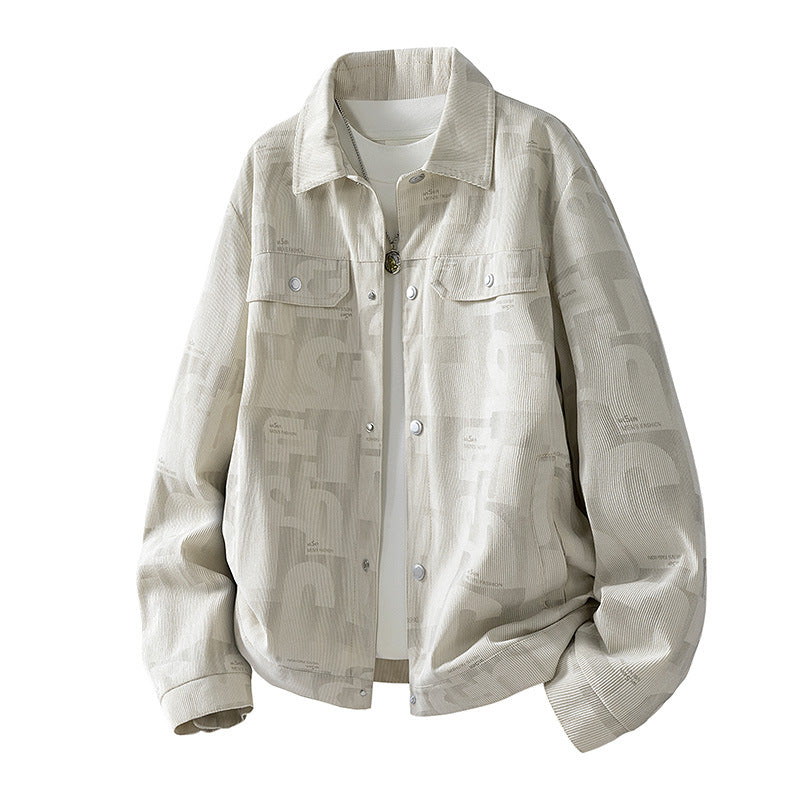 Herren Modische Jacke mit Schlaufen Kragen Echo Archiv