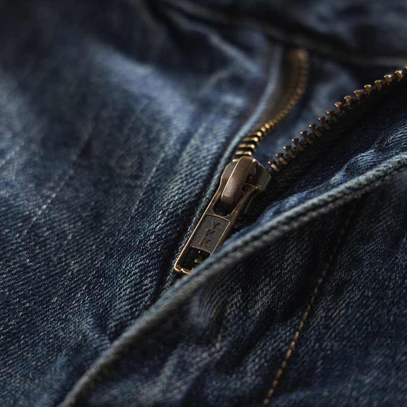 Herren Lässige Jeans mit verstärkten Knien Echo Archiv