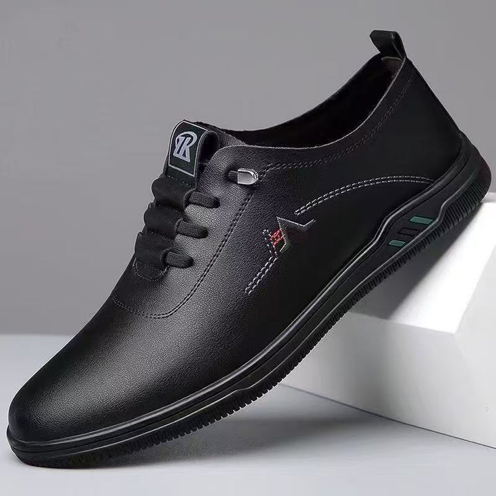 Herren Eleganter leichter Schnür-Casualschuh mit Lederoptik Echoarhiv