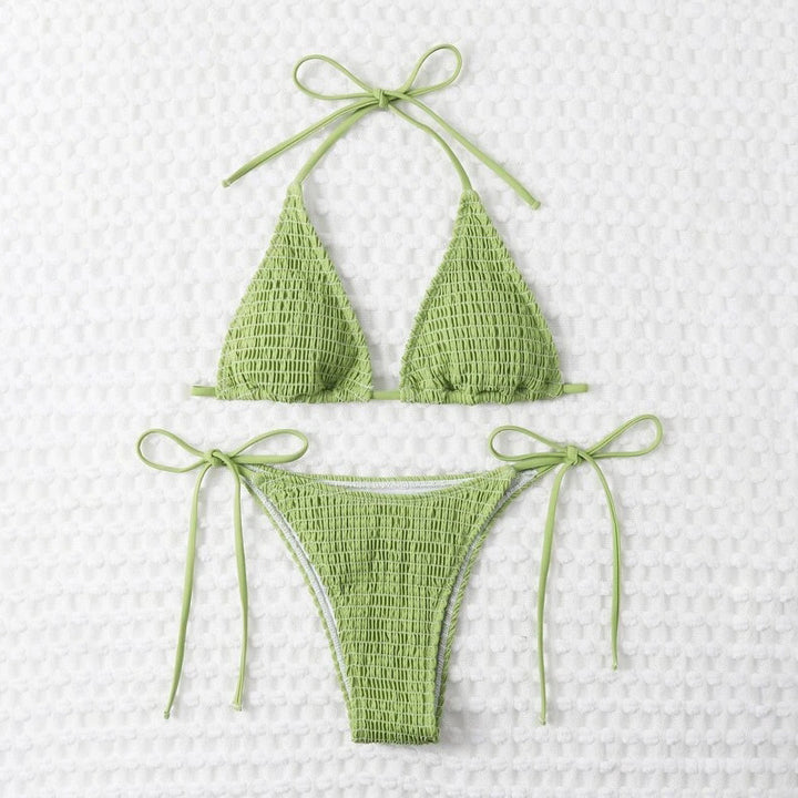 Damen Triangel-Bikini mit raffinierten Rüschendetails und verstellbaren Trägern Echo Archiv
