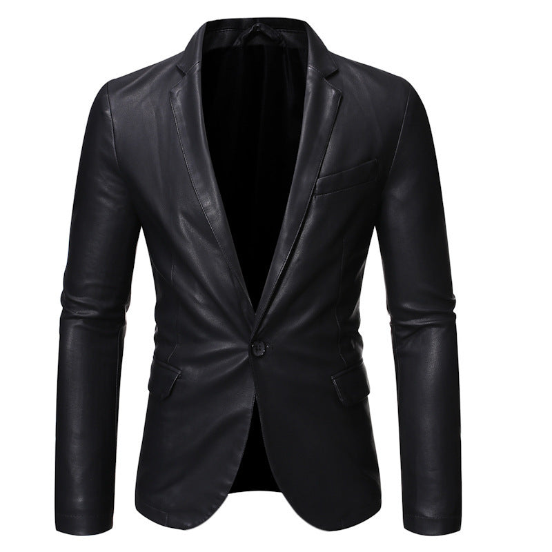 Herren Elegante Kunstlederblazer Echo Archiv