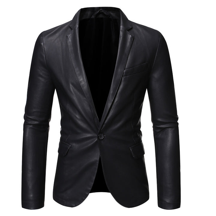 Herren Elegante Kunstlederblazer Echo Archiv