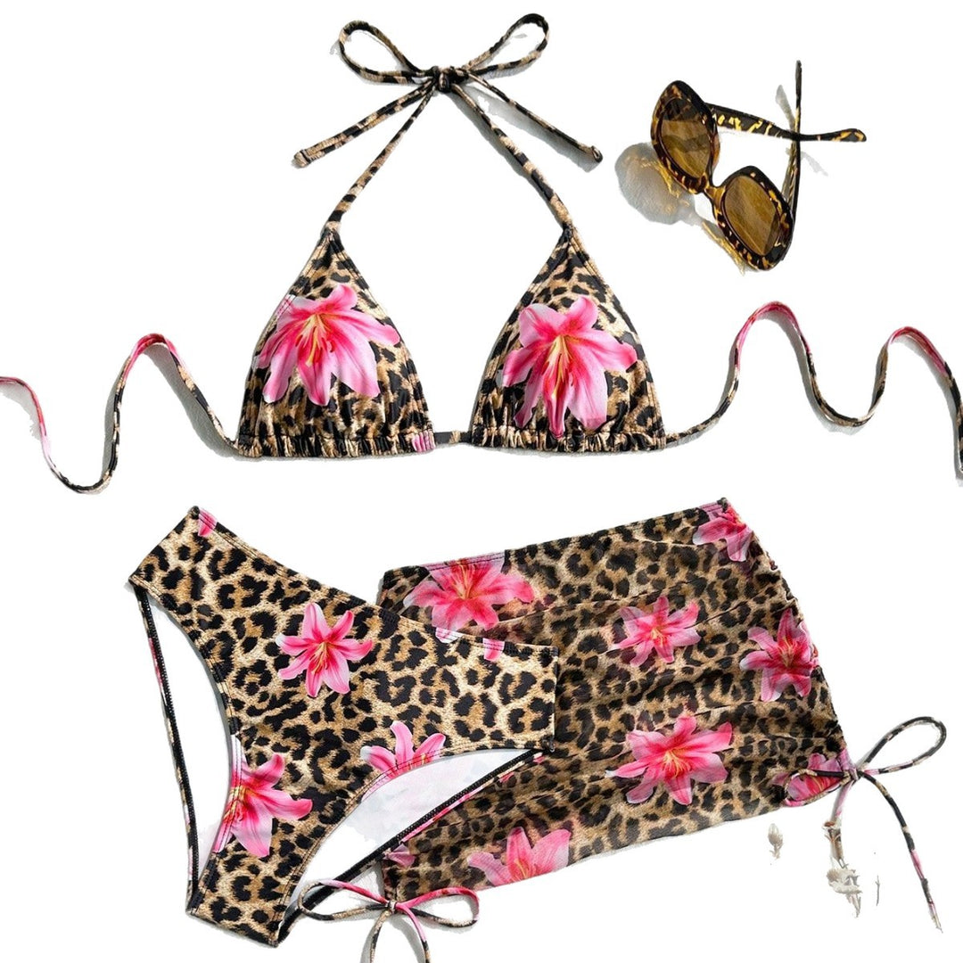 Damen Triangel-Bikini mit transparentem Wickelrock Echo Archiv
