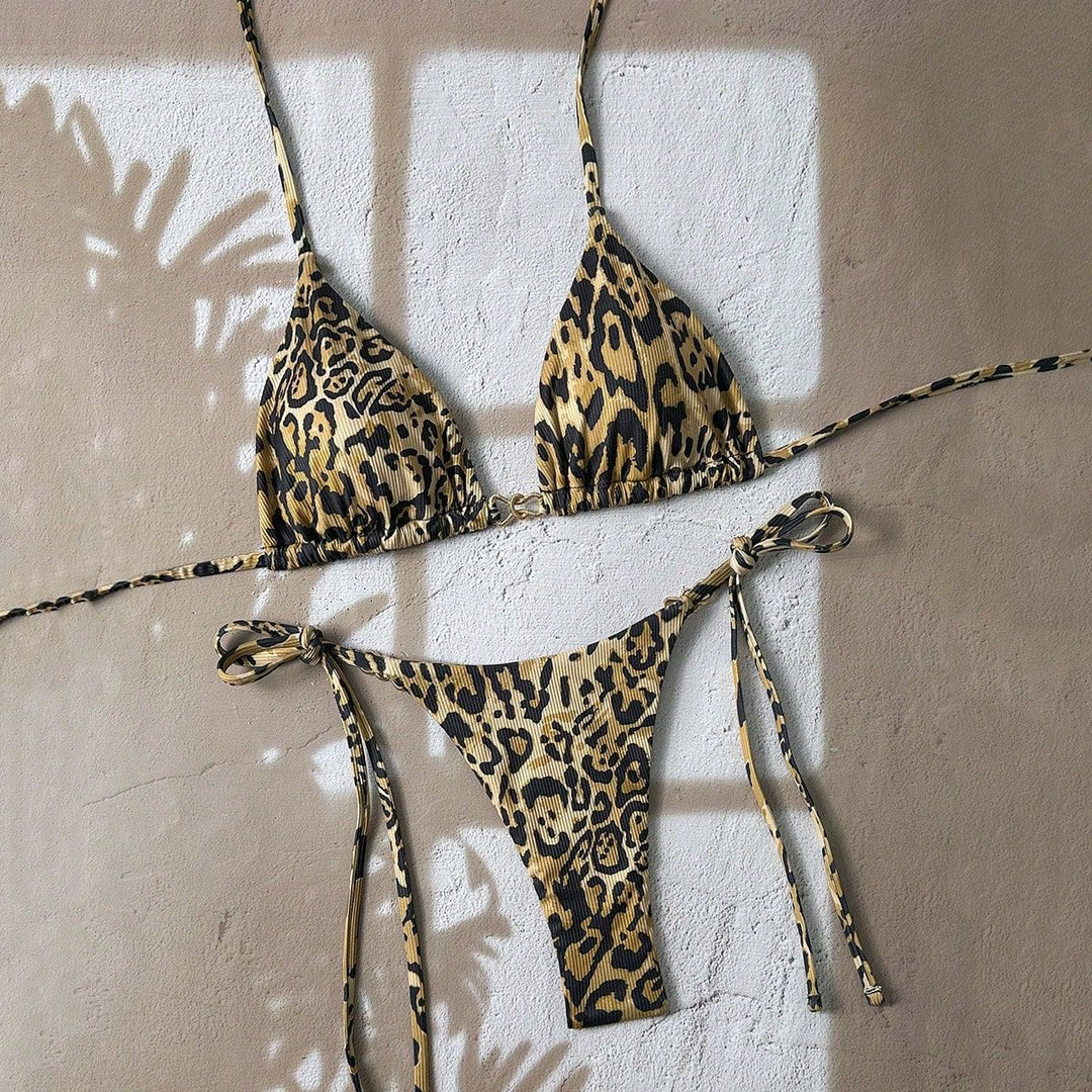 Damen Triangel-Bikini mit aufregendem Leopardenmuster Echo Archiv
