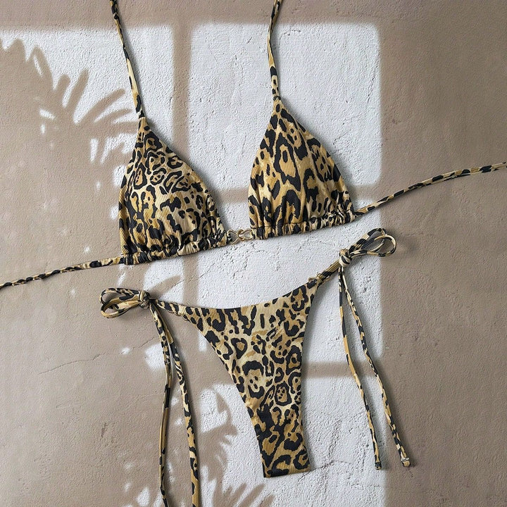 Damen Triangel-Bikini mit aufregendem Leopardenmuster Echo Archiv