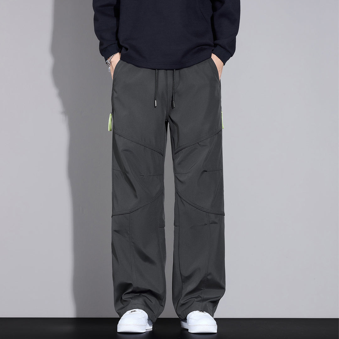 Herren Locker sitzende Cargo-Hose mit Tunnelzug, Knie-Panels und Multifachtaschen Echo Archiv