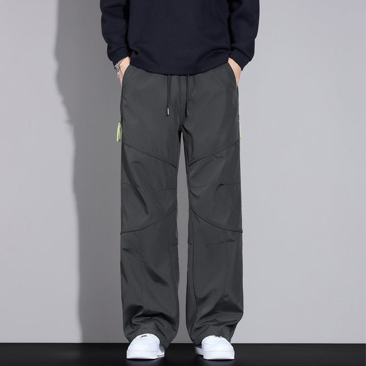 Herren Locker sitzende Cargo-Hose mit Tunnelzug, Knie-Panels und Multifachtaschen Echo Archiv