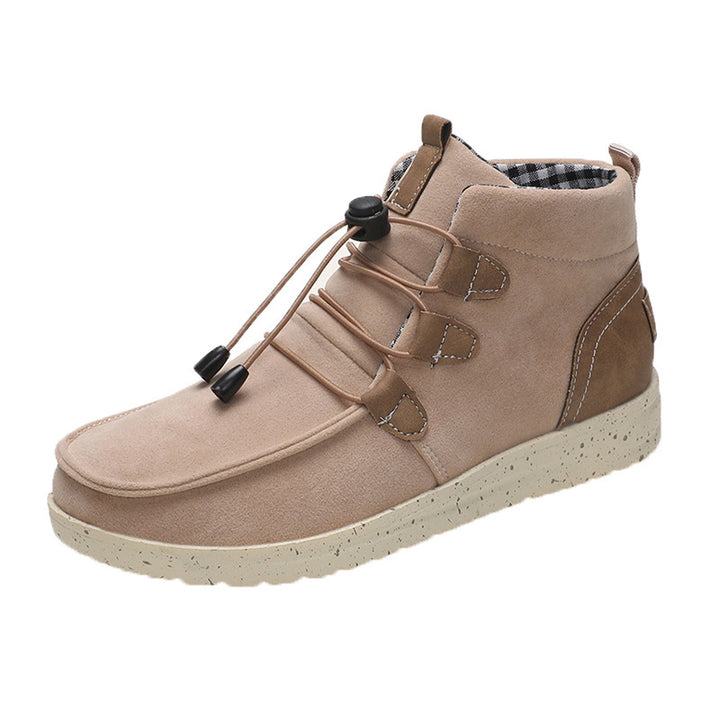 Herren nan lässige Wildleder-Stiefelette mit Mokassinspitze elastischem Kordelzug und dämpfender Leichtsohle Echo Archiv