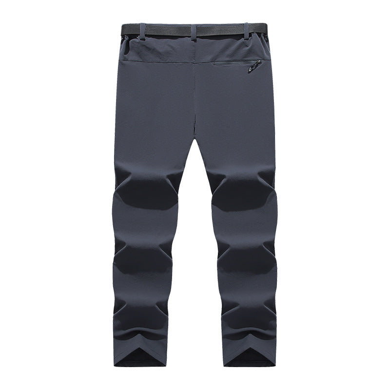 Herren flexible Softshell Trekkinghose mit vorgeformten Knien und Gürtel – Sorevano