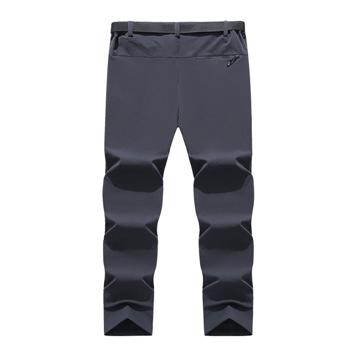 Herren flexible Softshell Trekkinghose mit vorgeformten Knien und Gürtel – Sorevano