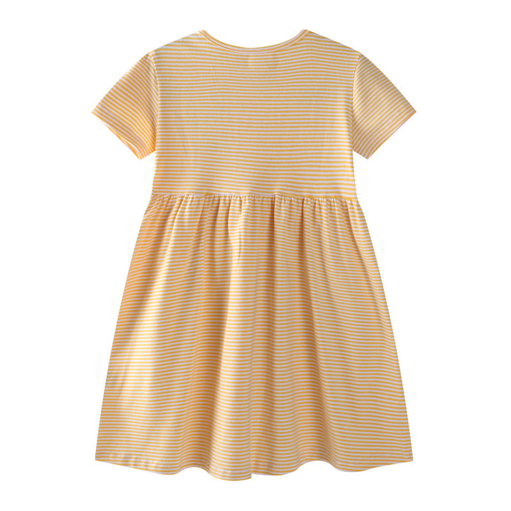 Mädchen Freizeitkleid mit liebevollen Entenapplikationen Echo Archiv
