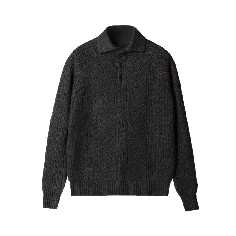Stylischer Strickpullover für Herren mit gestepptem Muster Echo Archive