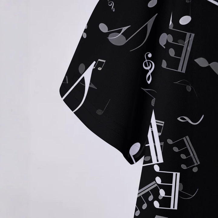 Herren Poloshirt mit musikalischem Druck Echoarchiv