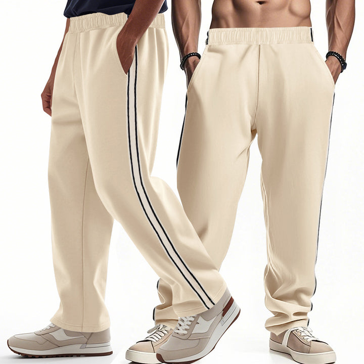 Herren sportliche Trainingshose mit modernen Streifen Echoarchiv