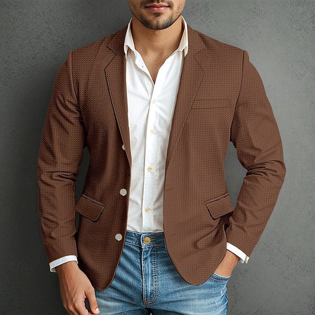 Herren Elegante und stilvolle Leinenblazerjacke Echoarchiv