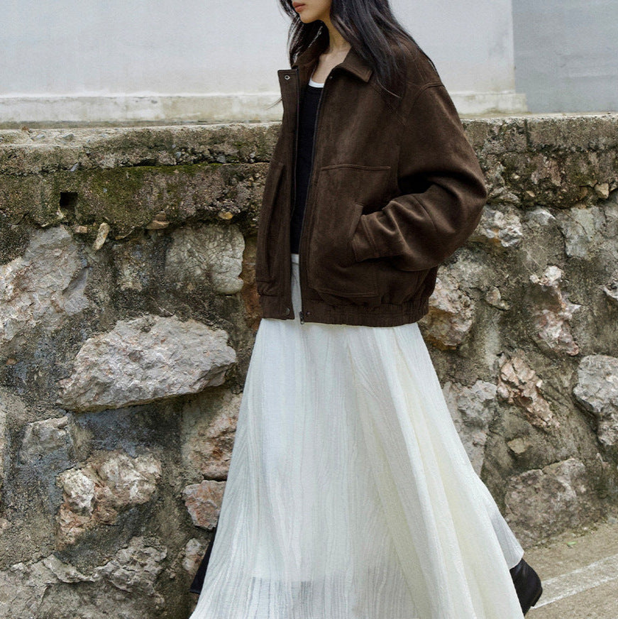 Damen Modische Oversized-Jacke Echoarchiv