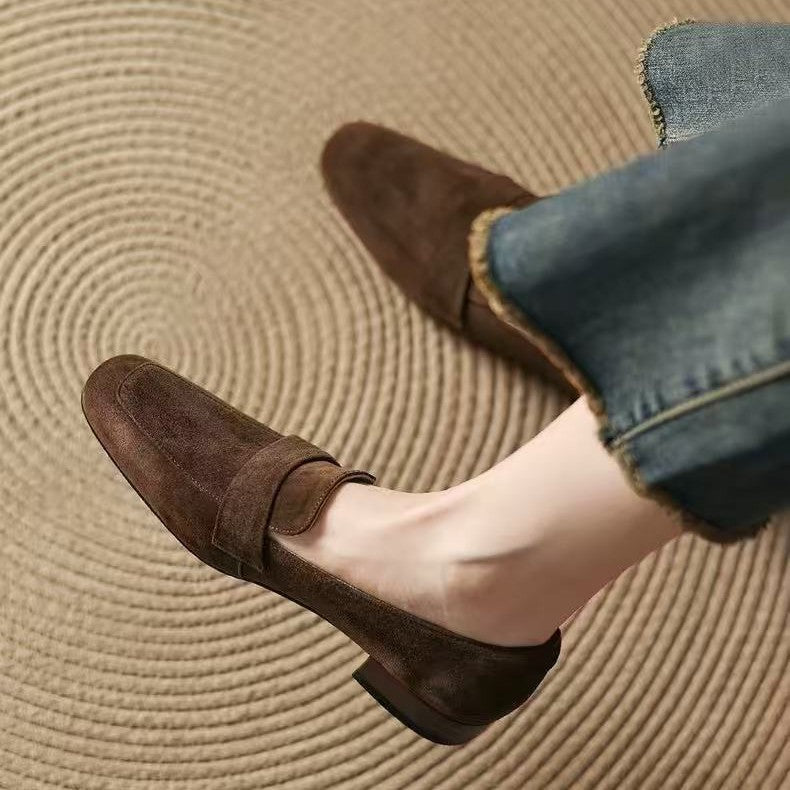 Damen Elegante Mokassins aus Veloursleder Echo Archiv