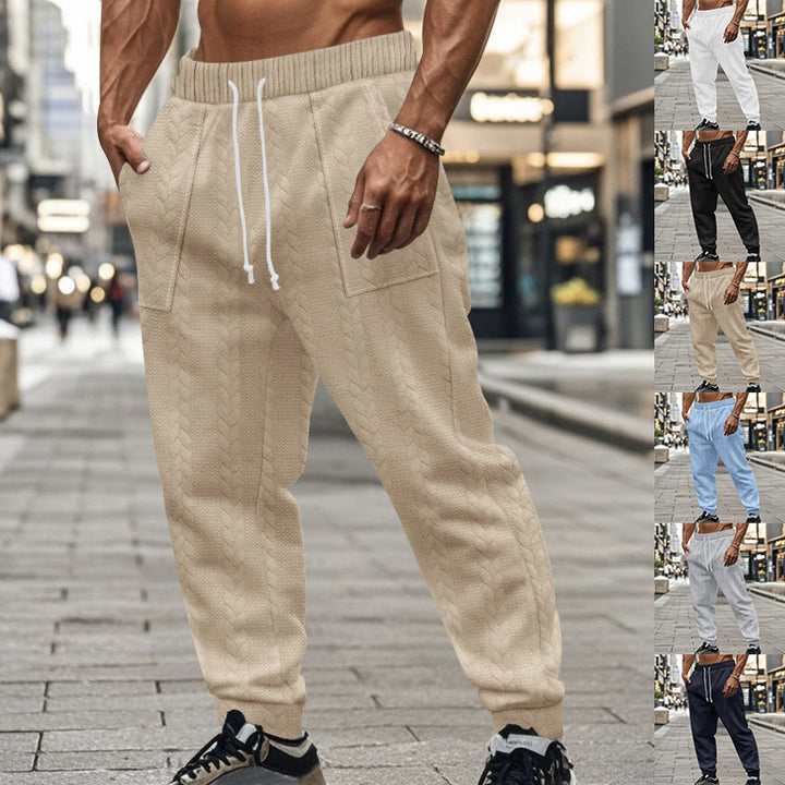 Herren Bequeme Trainingshose mit seitlichen Taschen und Kordelzug Echoarchiv