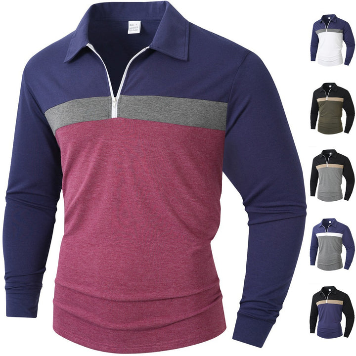 Herren Sportliches Langarmshirt mit Reißverschluss Echoarchiv