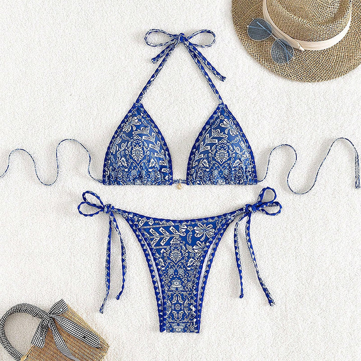 Damen Triangel-Bikini-Set mit eleganter Spitze Echo Archiv