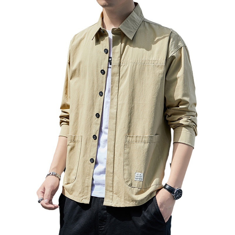 Herren stylisches Utility-Overshirt mit praktischen Taschen Echoarchiv