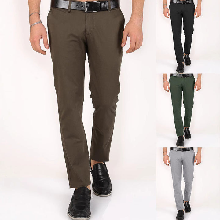 Herren Slim-Fit Chino-Hose mit elastischem Bund und praktischen Taschen Echoarchiv