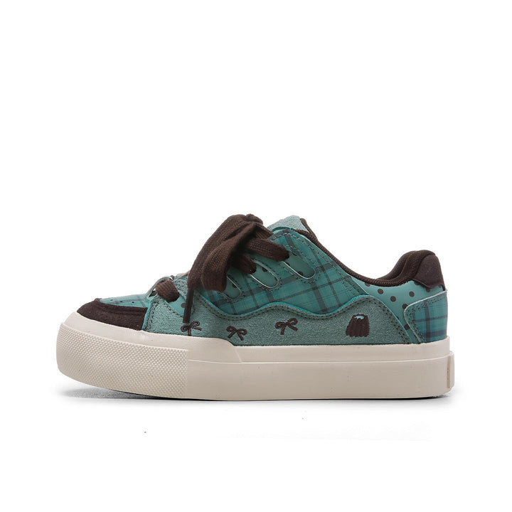 Damen Sneakers mit süßem Gitterdesign und dicker Sohle Echo Archiv