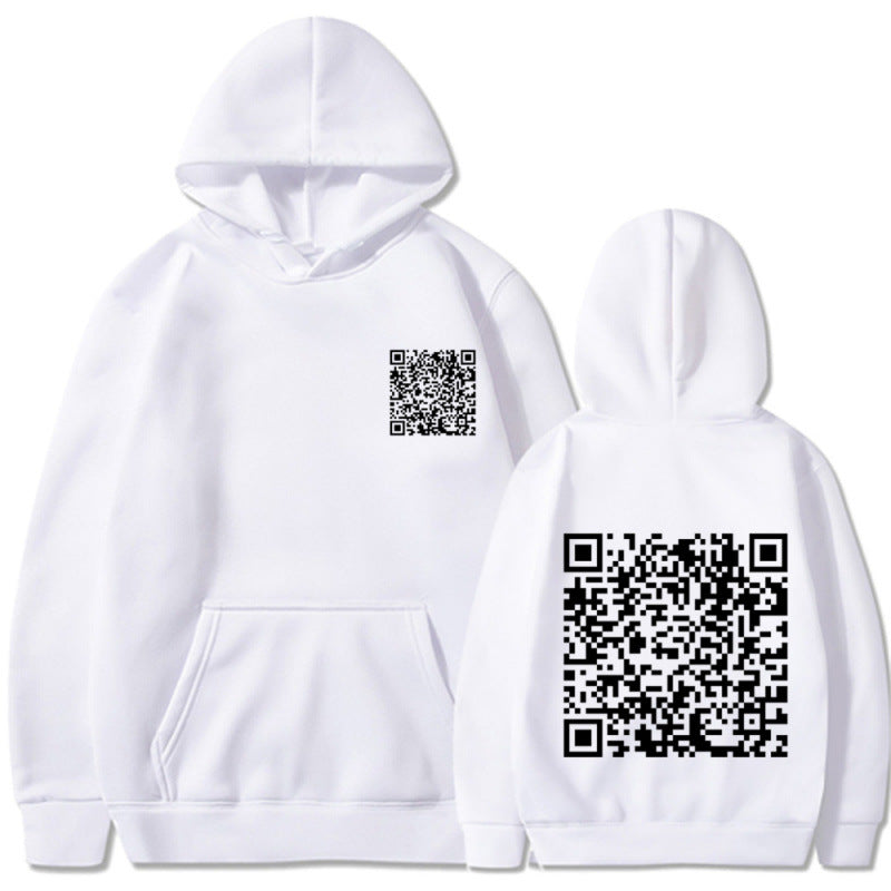 Damen Sportlicher Kapuzenpullover mit QR-Code Echoarchiv