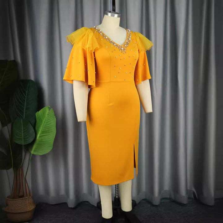 Damen Elegantes Cocktailkleid mit funkelnden Applikationen Echo Archiv
