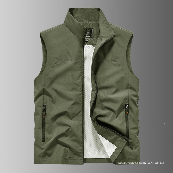 Herren Atmungsaktive Utility‑Weste mit Mesh‑Futter, wind- & wasserabweisender Außenlage & Reißverschlusstaschen Echo Archiv