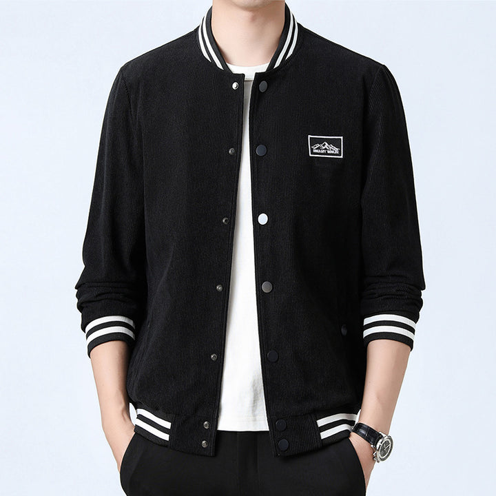 Herren Modische Cordjacke mit Streifen Echo Archiv