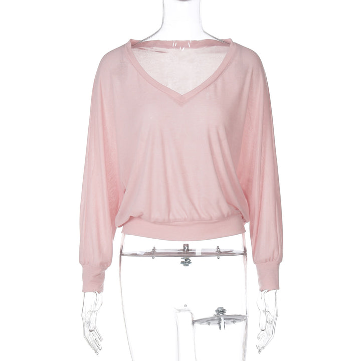 Damen Oversize T-Shirt mit tiefem V-Ausschnitt Echo Archiv