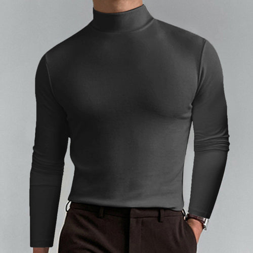 Herren Modischer Rollkragenpullover mit Stehkragen I Echoarchiv