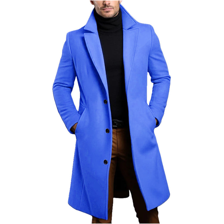 Herren eleganter lang geschnittener Mantel Echoarchiv