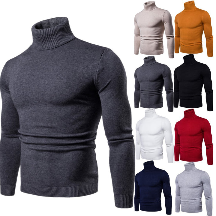 Herren Rollkragenpullover aus weichem Strick Echoarchiv